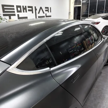 인천랩핑 테슬라 모델3 사틴블랙락그레이메탈릭 전체랩핑 시공포스팅 / 유니크한 차량을 더욱 유니크하게 / 청라랩핑 / 인천 남동구 논현동