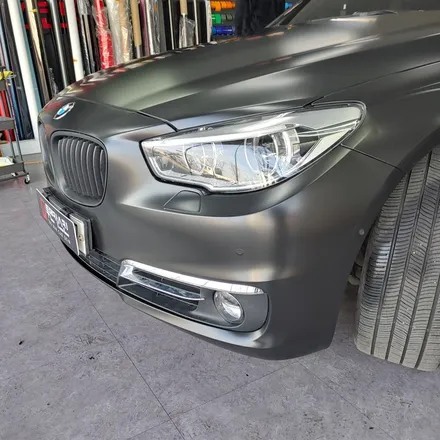[투맨카스킨] BMW 5gt 사고랩핑 / 사틴블랙 랩핑 / 사고차랩핑 / 인천랩핑 / 청라랩핑 / bmw 랩핑전문점 / 인천 남동구 논현동