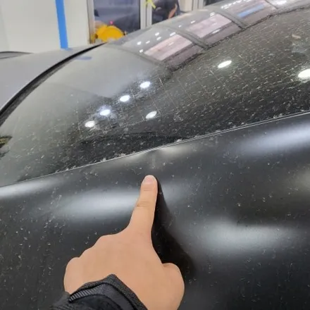 벤츠 CLS450 랩핑 제거 작업으로 다시 원상복구 해드렸습니다^^ / 사틴블랙 랩핑제거 / 인천 CLS 랩핑 전문점 투맨카스킨 / 인천 남동구 논현동