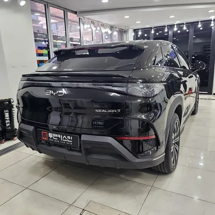 BYD 씨라이언7 엠블럼 랩핑 작업 후기 / EV, SEALION7 레터링은 제거 하기 / 인천 남동구 논현동