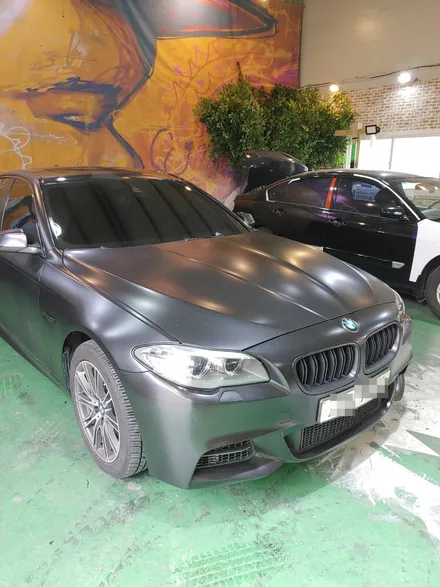 인천 랩핑 BMW 520d f10 사틴블랙 랩핑/bmw 랩핑/사고랩핑 / 인천 남동구 논현동