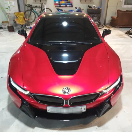 [투맨카스킨] BMW i8 전체랩핑 시공 포스팅 / 캔디레드 랩핑 / bmw i8 랩핑전문점 / 유니크한 차량을 더욱 유니크하게 만들기 / 청라랩핑 / 인천 남동구 논현동