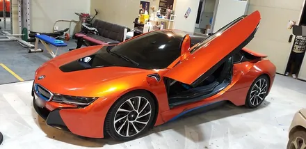 인천랩핑 BMW i8 3m Gloss Fiery Orange 부분랩핑 시공 포스팅 / i8랩핑 / i8랩핑전문점 / 청라랩핑 / 인천 남동구 논현동