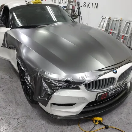 [투맨카스킨] BMW z4 사틴다크그레이 전체랩핑 시공포스팅 / 이렇게 잘 어울릴수 있을까요 / 인천랩핑 / 청라랩핑 / 인천 남동구 논현동