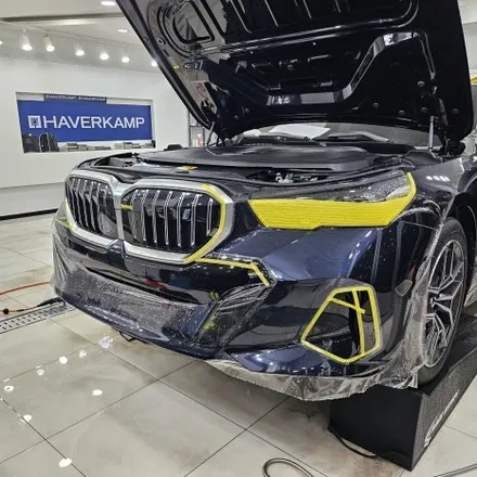 BMW i5 전체 PPF 작업 및 아이코닉글로우 그릴 유광블랙 랩핑 / 인천PPF 전문 / 인천 남동구 논현동