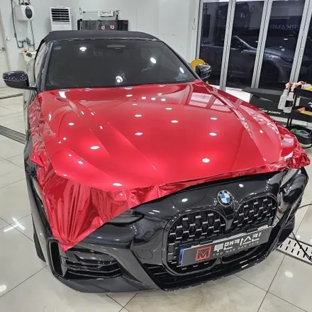 인천 BMW 랩핑 전문 – 420i 컨버터블 EMFEST 소울무빙레드 시공기 / 인천 남동구 논현동