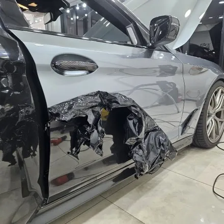 BMW m550d 리페어블랙 전체랩핑 시공기 / 라이트 톤 다운 PPF 작업까지 진행 / 인천 랩핑 PPF 전문점 / 인천 남동구 논현동