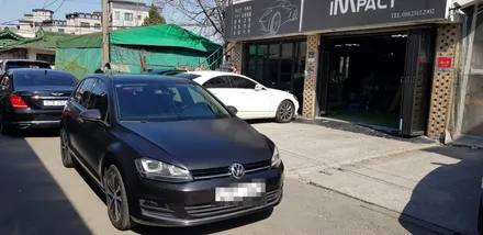 [수원/랩핑] 골프 사틴블랙 전체랩핑 시공 / 수원시 권선구 고색동