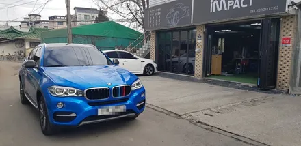 [수원/랩핑] BMW X6 파이어블루 전체랩핑 / 수원시 권선구 고색동