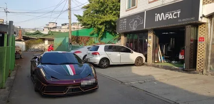 [수원/랩핑] 페라리f430 트론데칼,카본 포인트랩핑 시공 / 수원시 권선구 고색동