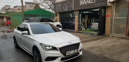수원랩핑 제네시스G80스포츠  루프스킨 시공 / 수원시 권선구 고색동