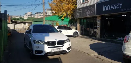 [수원/랩핑] BMW X6 화이트유광 전체랩핑 / 수원시 권선구 고색동