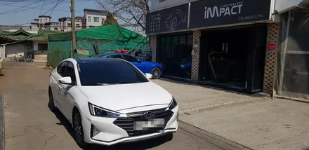 [수원/랩핑] 아반떼 루프스킨 시공 / 수원시 권선구 고색동