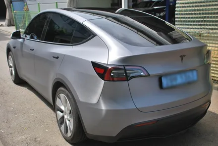 [수원/랩핑] 테슬라 모델Y 브러쉬메탈릭스틸 전체랩핑 시공 / 수원, 광교, 화성, 동탄