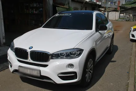 [수원/랩핑] BMW X6 에이버리 화이트유광 전체랩핑 / 수원, 광교, 화성, 동탄