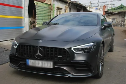 [수원/랩핑] 벤츠AMG GT 사틴블랙락그레이메탈릭 전체랩핑 / 수원, 광교, 화성, 동탄