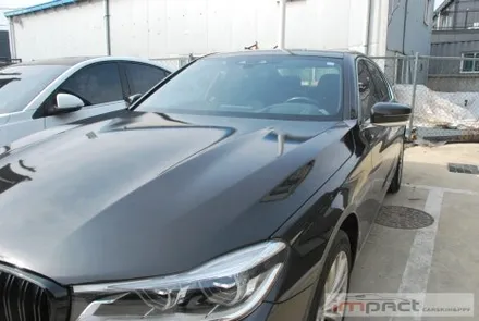 수원 bmw7시리즈 본넷,앞범퍼 에이버리 메탈릭블랙 랩핑 재시공 / 수원, 광교, 화성, 동탄