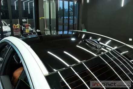 동탄/수원 랩핑샵 BMW 5시리즈 블랙유광 루프스킨 재시공 / 수원시 권선구 고색동