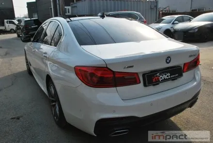 수원/성남/광교 임팩트 BMW5 고광택 루프스킨 , 사이드미러 카본랩핑 / 수원시 권선구 고색동