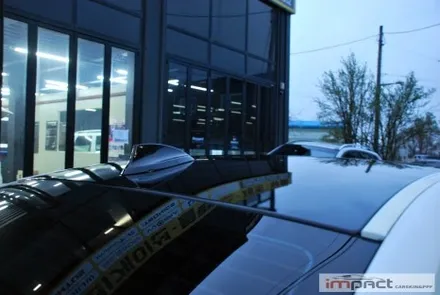 수원 루프 랩핑 재시공 BMW5시리즈 블랙유광 루프스킨 작업 완료 / 수원시 권선구 고색동