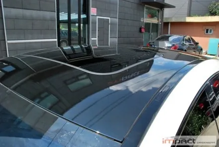 수원 랩핑샵 벤츠 amg GT43 ppf제거 및 루프스킨, 전체크롬죽이기 / 수원시 권선구 고색동