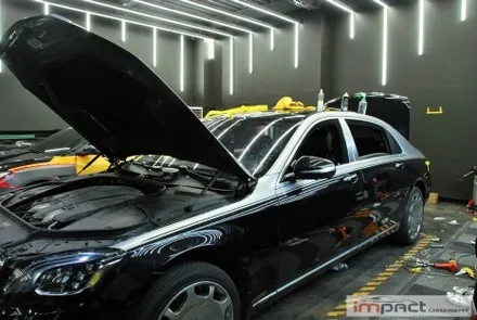 수원 랩핑 벤츠 마이바흐s650 고광택 GT실버 상단 듀오톤 , 코치라인 / 수원시 권선구 고색동