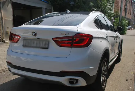 [수원/랩핑] BMW X6 에이버리 화이트유광 전체랩핑 / 수원, 광교, 화성, 동탄