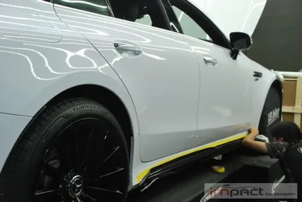 수원 고광택랩핑,ppf전문 임팩트 벤츠amg gt43 고광택 화이트 전체시공 / 수원시 권선구 고색동