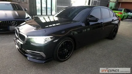 수원 랩핑 BMW 5시리즈 윈도우몰딩 크롬죽이기 래핑 시공 / 수원시 권선구 고색동
