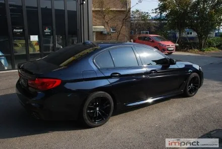 수원 용인 크롬죽이기 BMW5시리즈 윈도우몰딩 , 휀더 덕트 블랙랩핑 / 수원시 권선구 고색동
