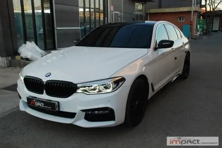 수원 랩핑 잘하는곳 ! BMW5시리즈 루프 재시공 및 실내 카본 랩핑 / 수원시 권선구 고색동