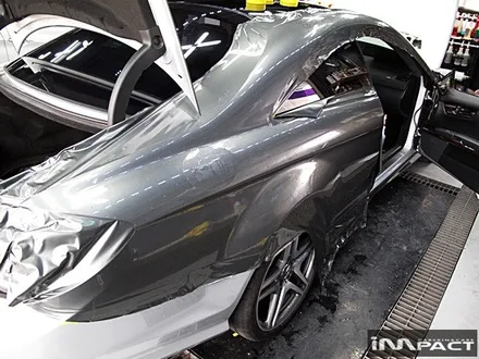 수원랩핑 벤츠CL63 AMG 메탈릭그레이유광 전체시공 by.수원임팩트 / 수원시 권선구 고색동