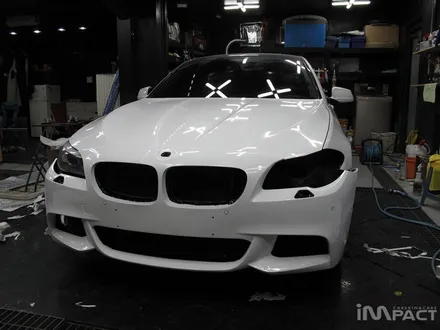 수원루프스킨 BMW528i 사고부위 랩핑 재시공 by.임팩트 / 수원시 권선구 고색동