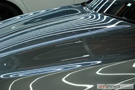 수원랩핑 BMW5 재시공 고광택 리퀴드메탈다크그레이로 체인지-임팩트 / 수원, 광교, 화성, 동탄