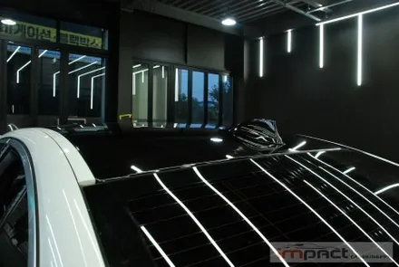동탄/수원 랩핑샵 BMW 5시리즈 블랙유광 루프스킨 재시공 / 수원시 권선구 고색동