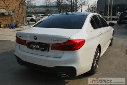 수원/성남/광교 임팩트 BMW5 고광택 루프스킨 , 사이드미러 카본랩핑 / 수원시 권선구 고색동