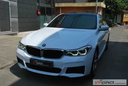 동탄 수원 랩핑 BMW6시리즈 6gt 화이트 전체 래핑 잘하는곳! / 수원시 권선구 고색동