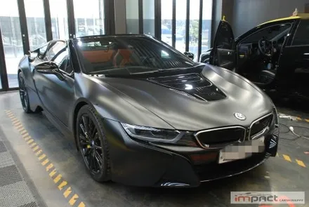 수원 화성 랩핑 BMW I8 로드스터 부분 손상부위 래핑 재시공 / 수원시 권선구 고색동