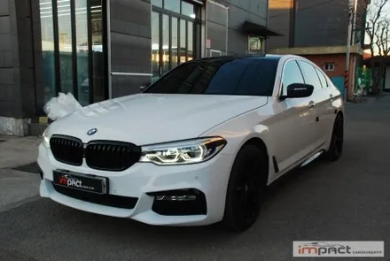 수원 랩핑 잘하는곳 ! BMW5시리즈 루프 재시공 및 실내 카본 랩핑 / 수원시 권선구 고색동