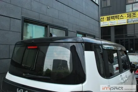 수원 랩핑 KIA 레이 블랙 루프스킨 재시공 후 깔끔한 외관으로 원상복구 ! / 수원시 권선구 고색동