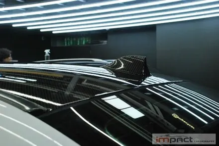 수원 루프스킨 잘하는곳! BMW M5 필름제거 후 리얼카본 랩핑 재시공 / 수원시 권선구 고색동