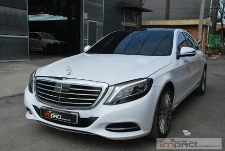 수원 임팩트 랩핑 고광택전문 벤츠s클래스 s350 제거후 전체랩핑 완료 / 수원시 권선구 고색동
