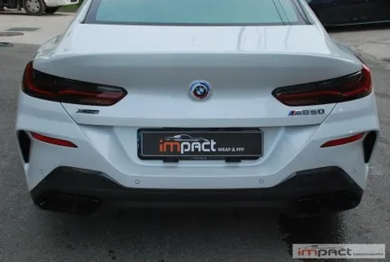 동탄 수원 PPF BMW8시리즈 사고부위 뒷범퍼 부분PPF 재시공 / 수원시 권선구 고색동