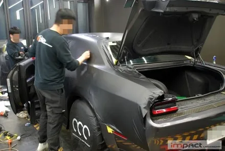 광교 수원 랩핑 닷지 챌린저 SRT 매트블랙으로 압도적인 머슬카 끝판왕! / 수원시 권선구 고색동