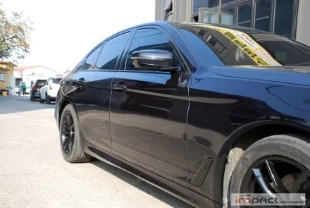 수원 용인 크롬죽이기 BMW5시리즈 윈도우몰딩 , 휀더 덕트 블랙랩핑 / 수원시 권선구 고색동