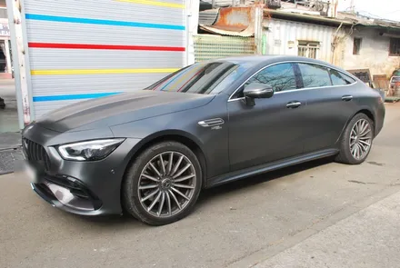 [수원/랩핑] 벤츠AMG GT 사틴블랙락그레이메탈릭 전체랩핑 / 수원, 광교, 화성, 동탄