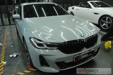 수원 랩핑 BMW5 사고부위 부분 재시공 ,공구리랩핑 시멘트랩핑 / 수원시 권선구 고색동