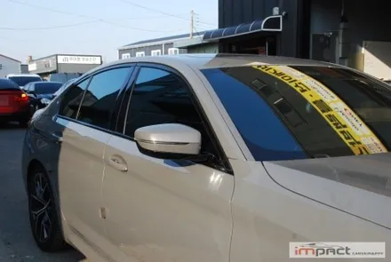 화성 수원 랩핑 BMW5시리즈 윈도우몰딩 , 휀더덕트 크롬죽이기 / 수원시 권선구 고색동