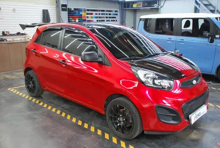 [수원/랩핑] 올뉴모닝 캔디레드 전체랩핑 시공 / 수원, 광교, 화성, 동탄