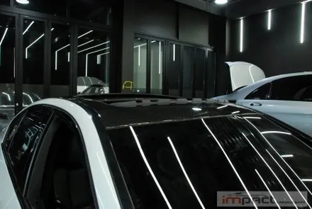 수원 루프스킨 잘하는곳! BMW M5 필름제거 후 리얼카본 랩핑 재시공 / 수원시 권선구 고색동